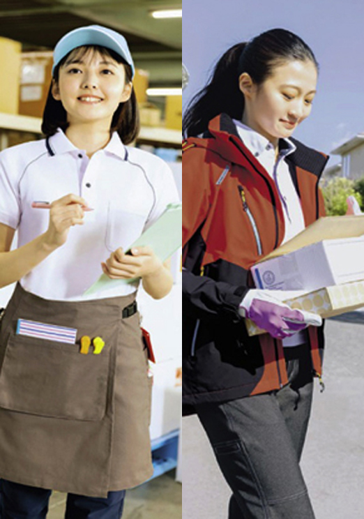 佐藤 天彩・花香:
アイトス(株)女性の為のワークウエアカタログ
「SHERO」